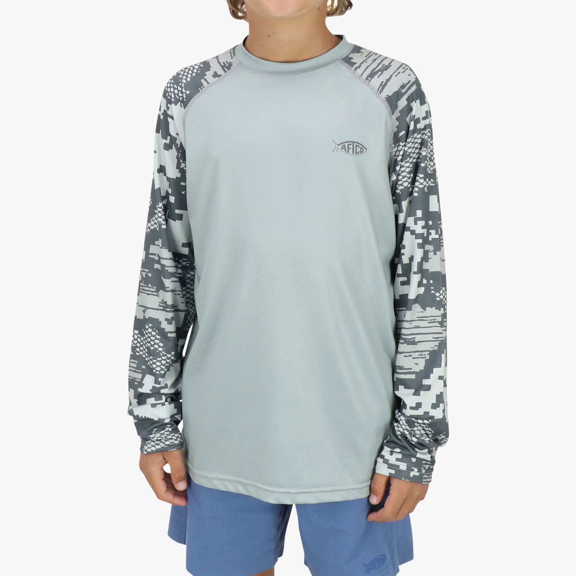 Youth Tactical Camo LS Performance Shirt - Image 4
