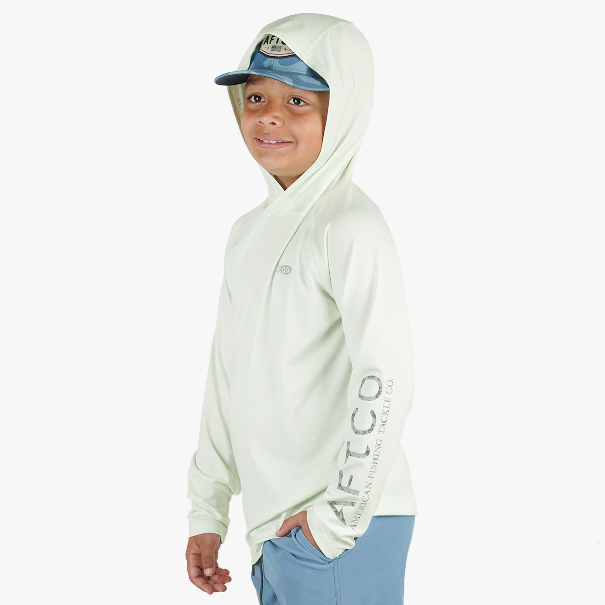 Youth Samurai Hood Performance LS Shirt - Image 13