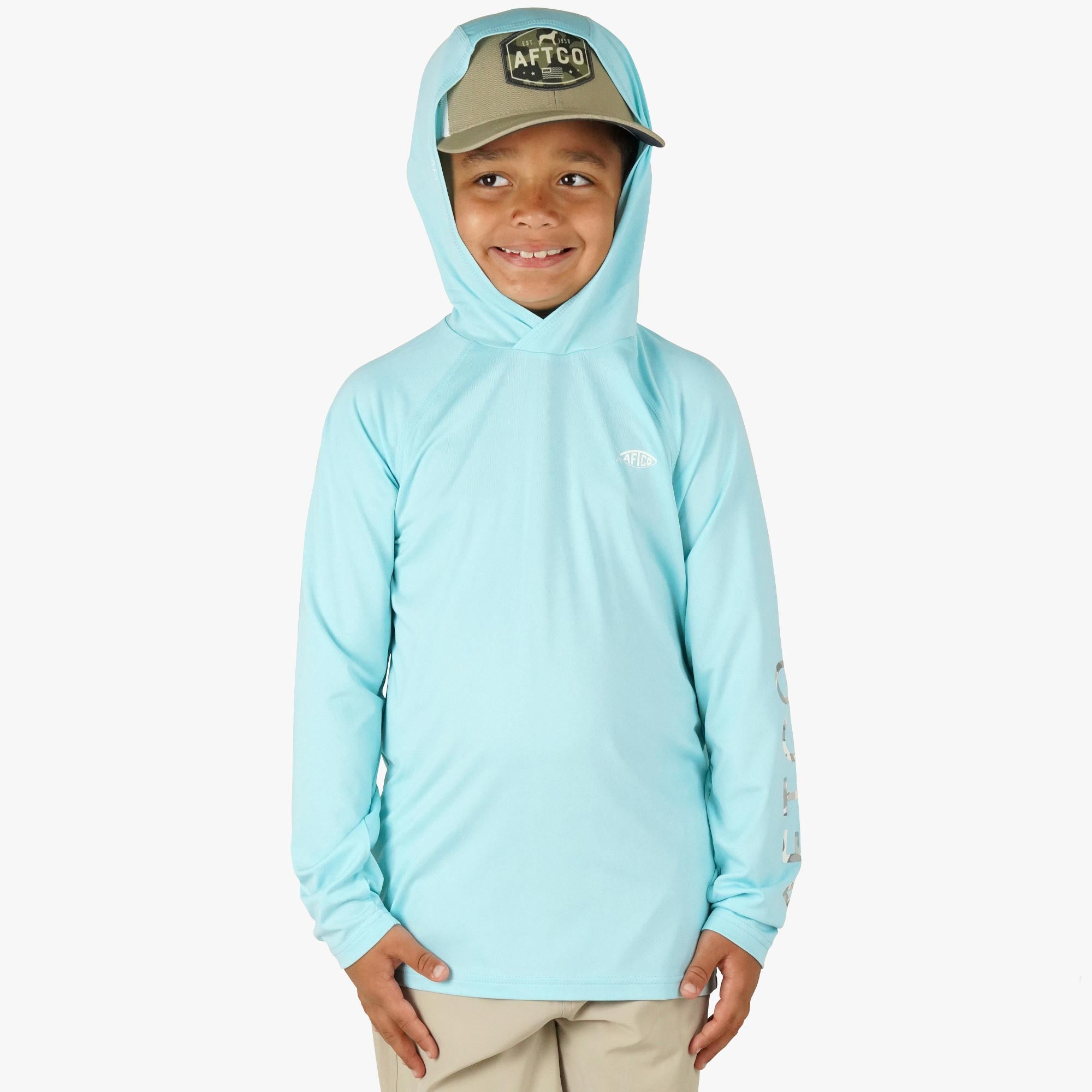 Youth Samurai Hood Performance LS Shirt - Image 10