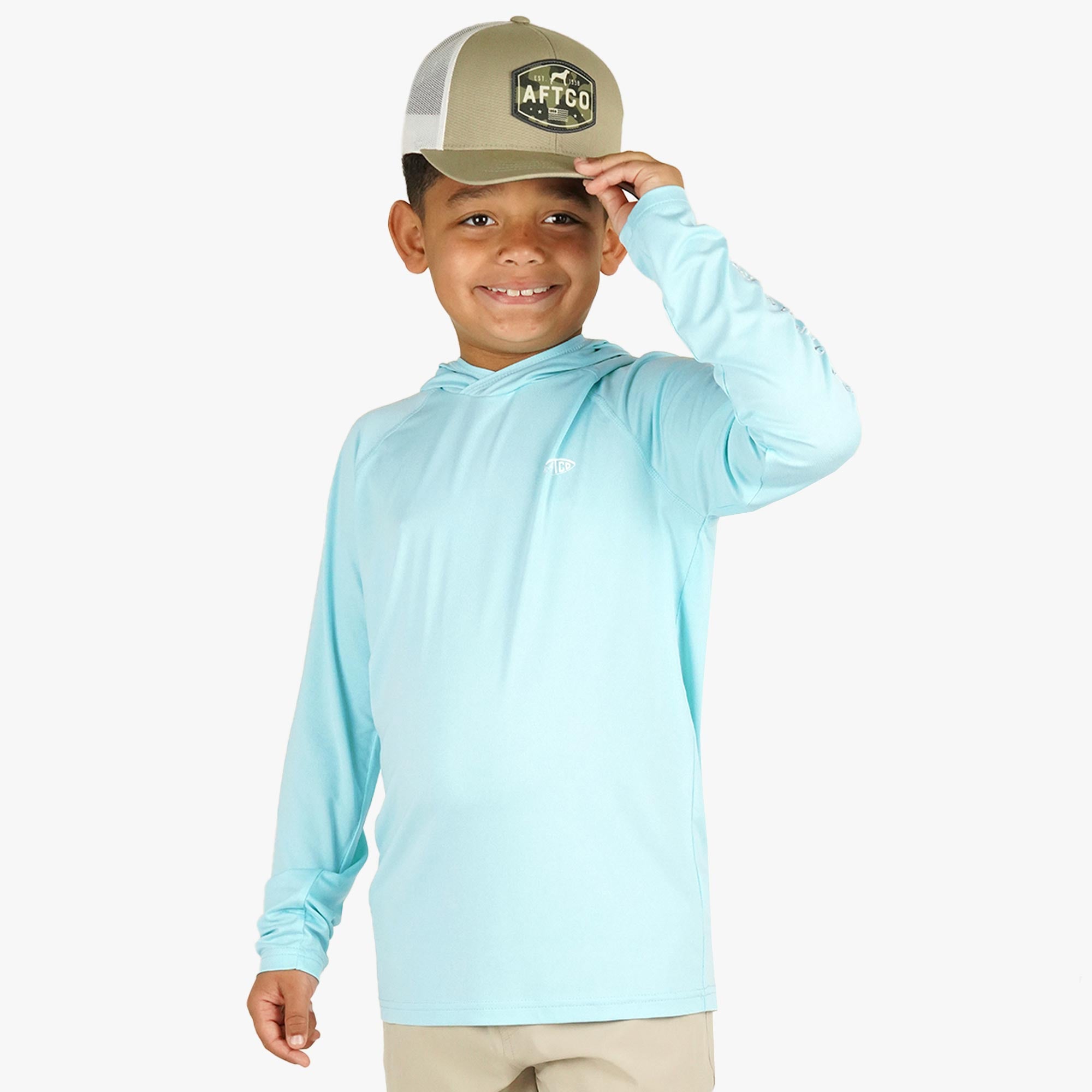 Youth Samurai Hood Performance LS Shirt - Image 9