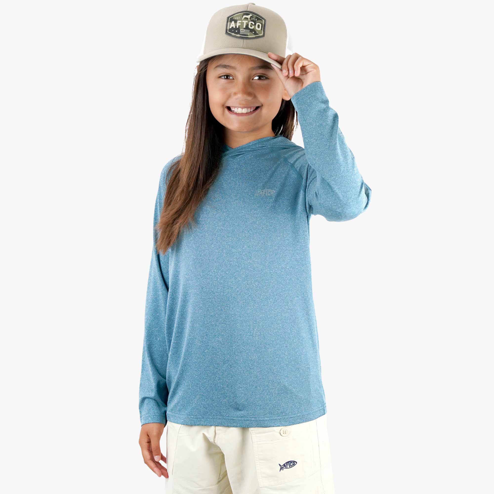 Youth Samurai Hood Performance LS Shirt - Image 4