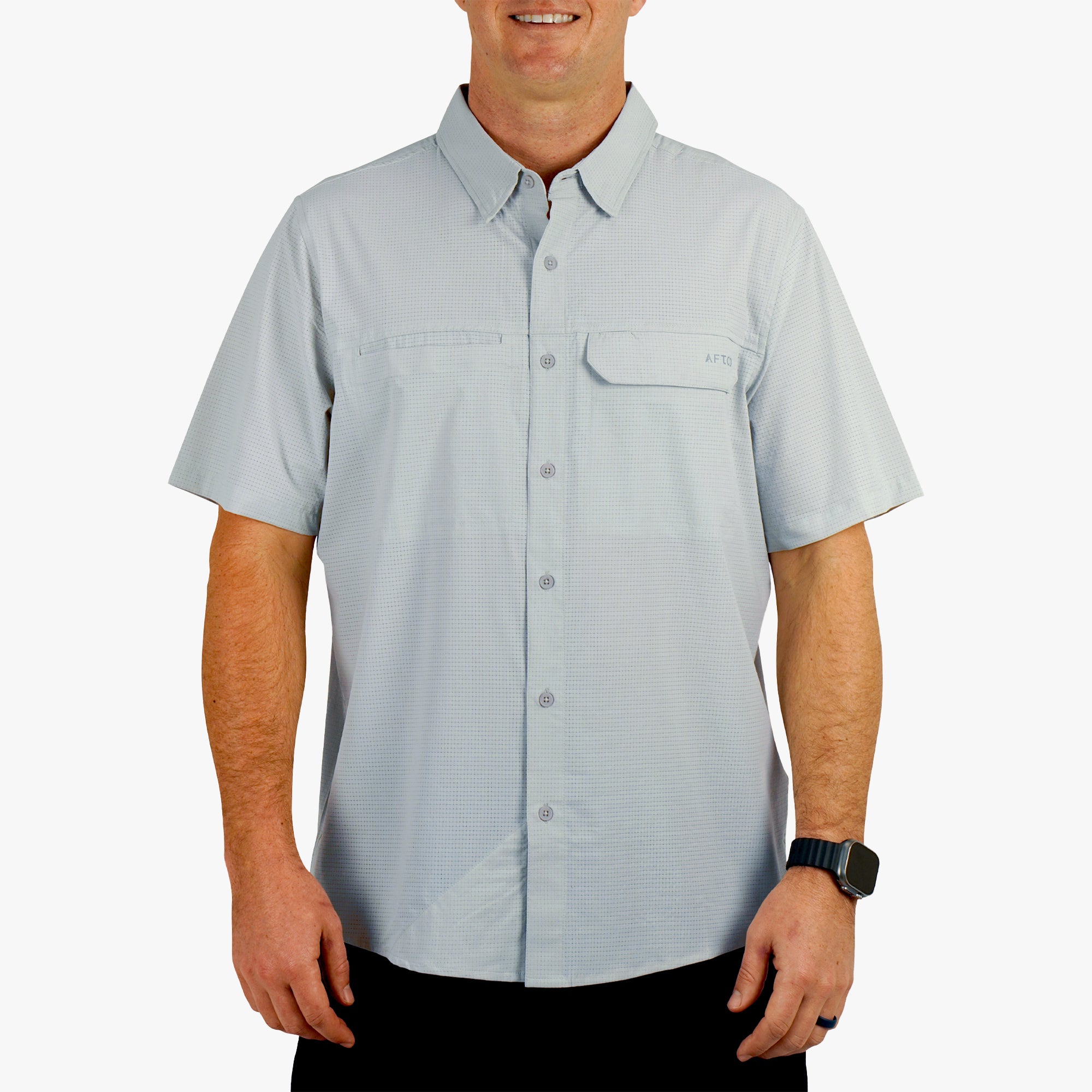 Air-O Mesh SS Button Down Shirt - Image 6