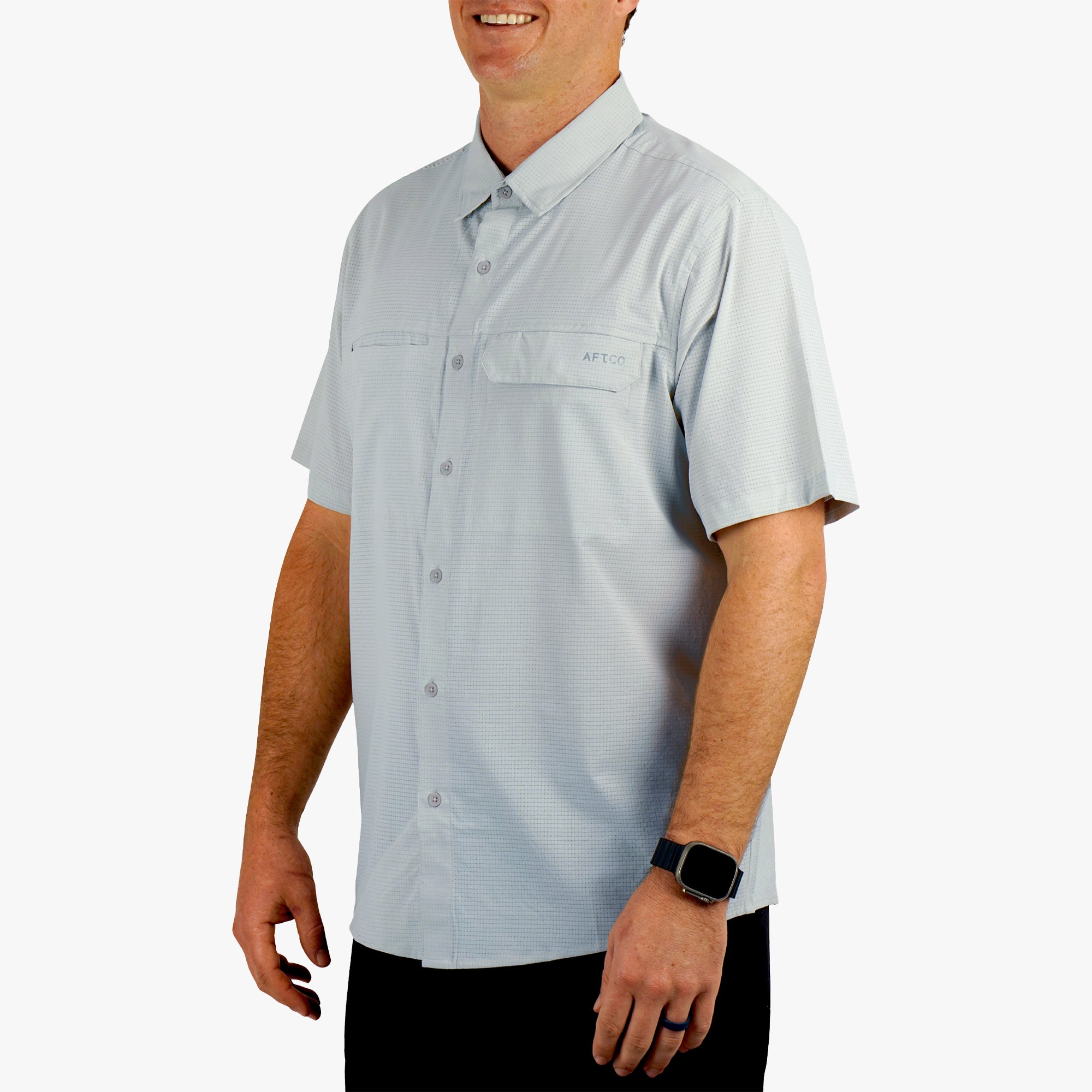Air-O Mesh SS Button Down Shirt - Image 7