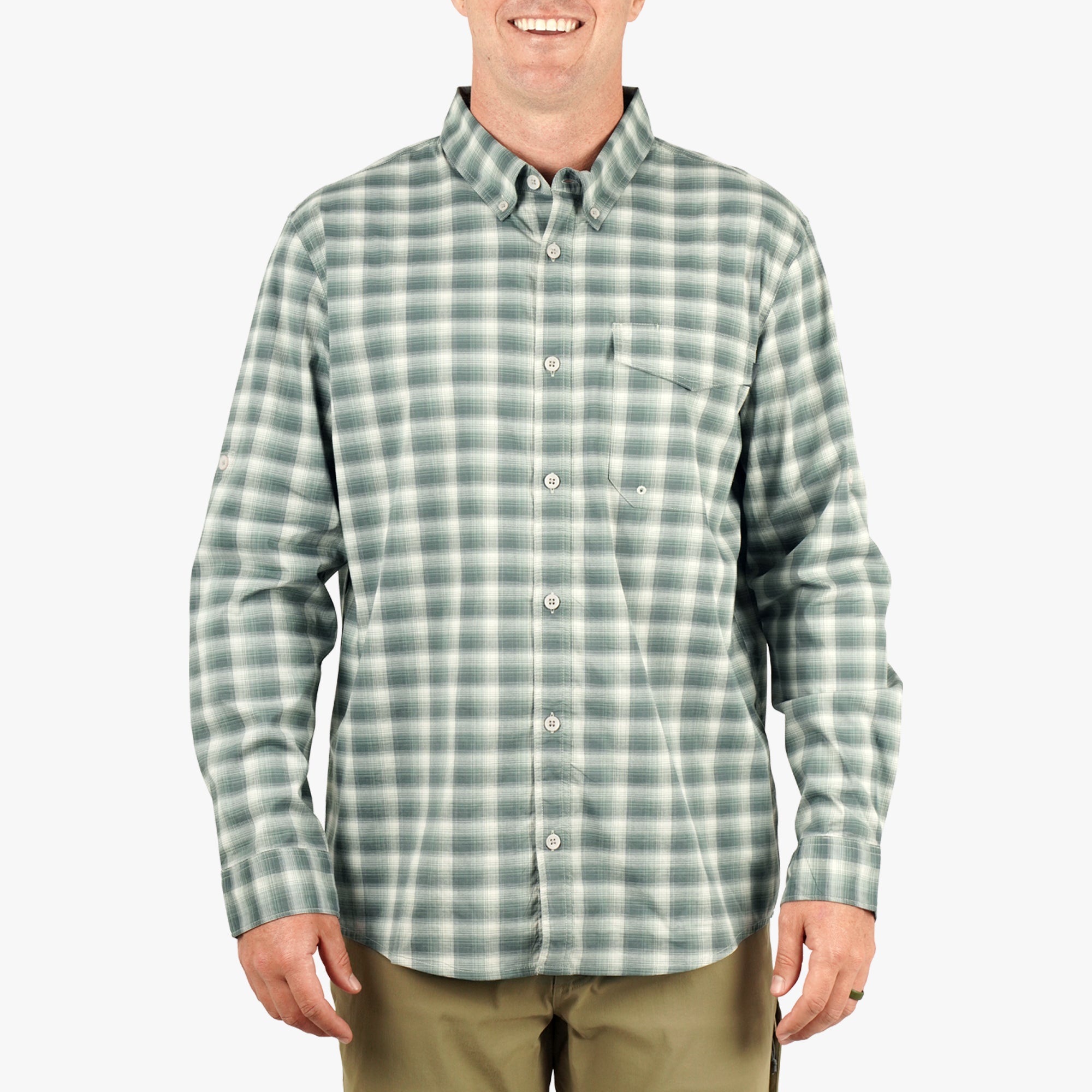 Portside LS Button Down Fishing Shirt - Image 3