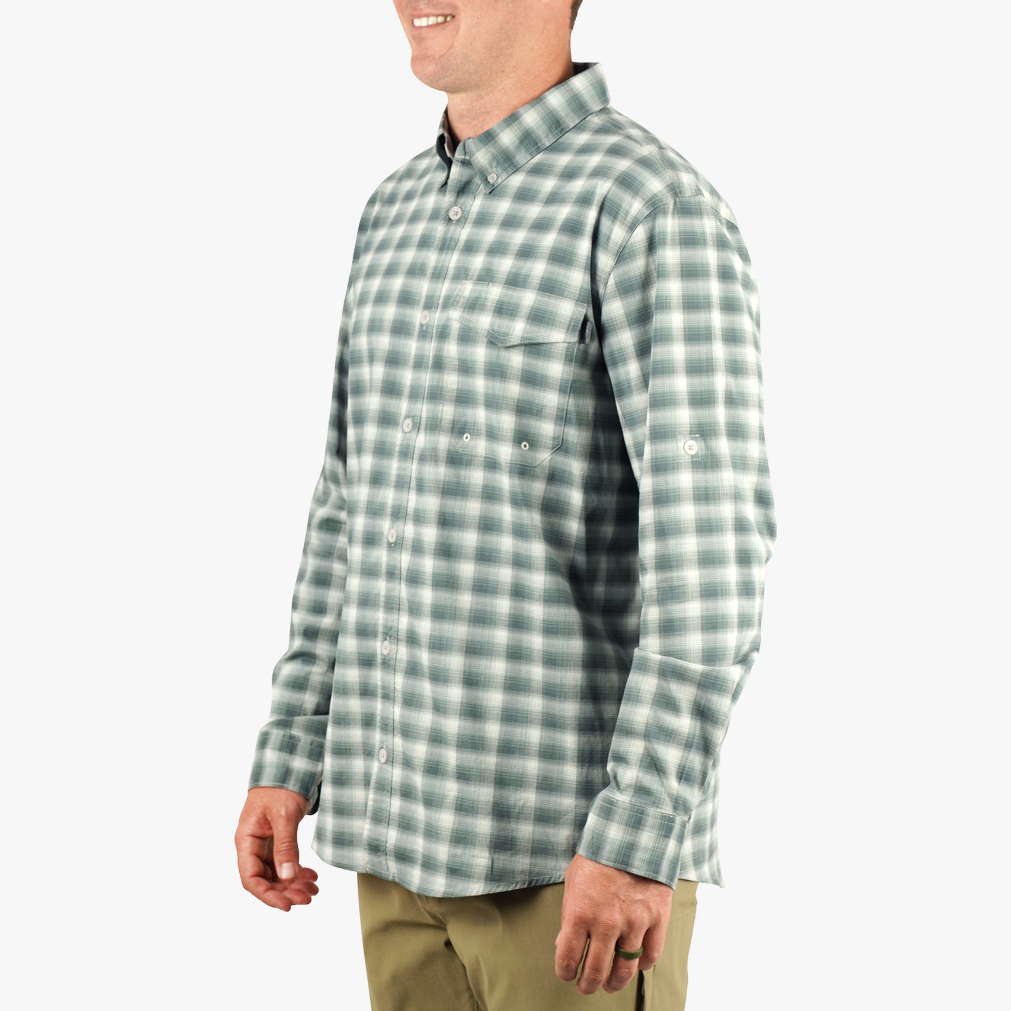 Portside LS Button Down Fishing Shirt - Image 4