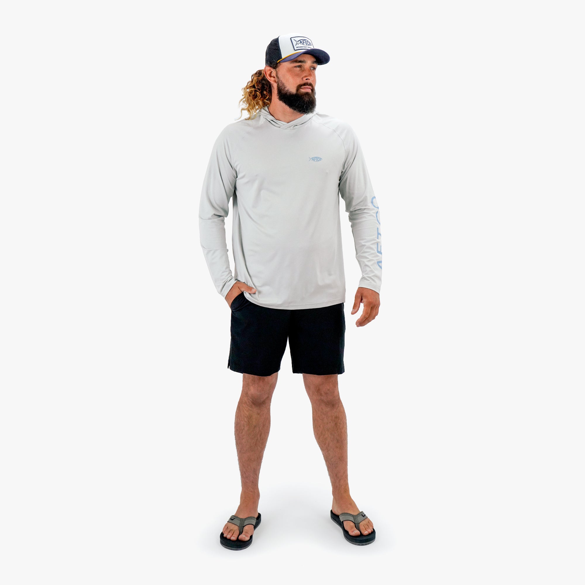 Samurai Sun Protection Hoodie Shirt - Image 37