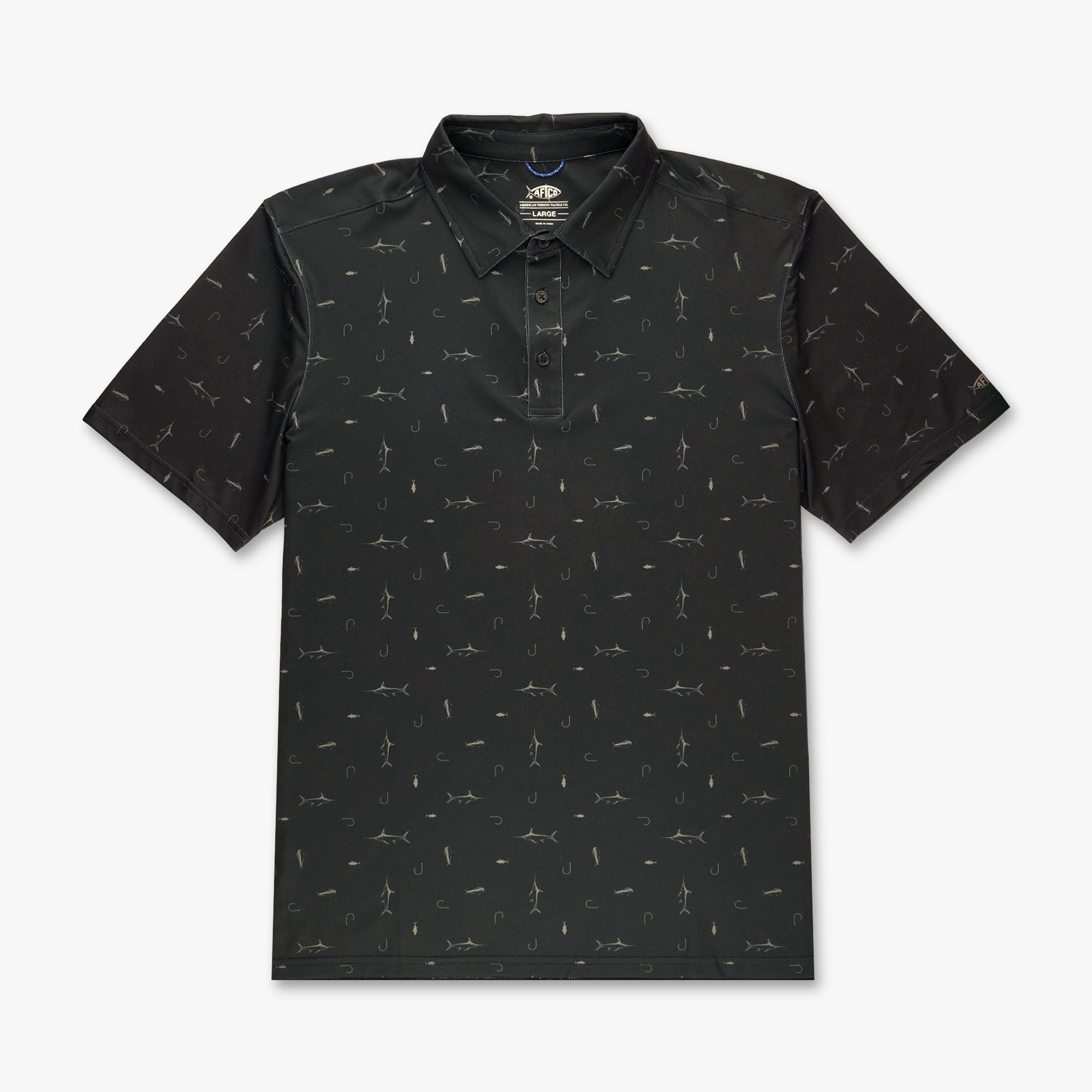 Cypress Printed Performance Polo Shirt - Image 2