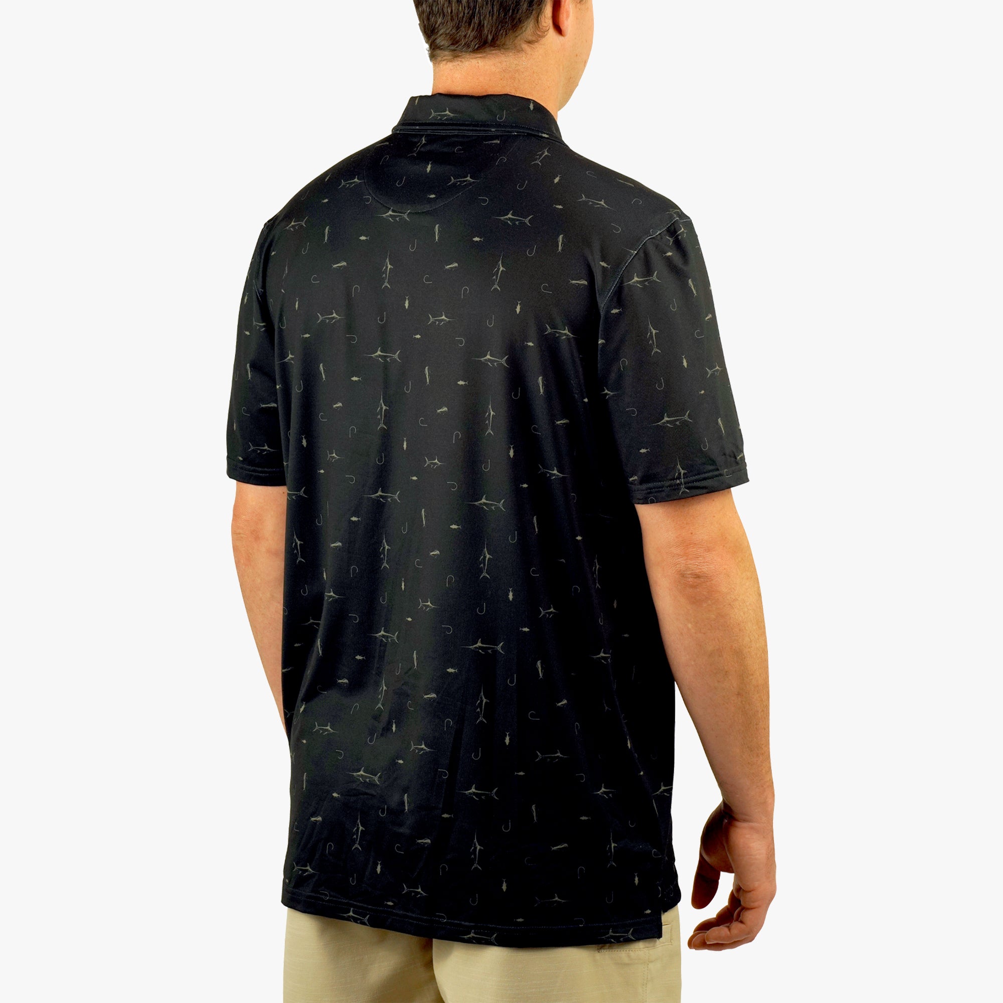 Cypress Printed Performance Polo Shirt - Image 5
