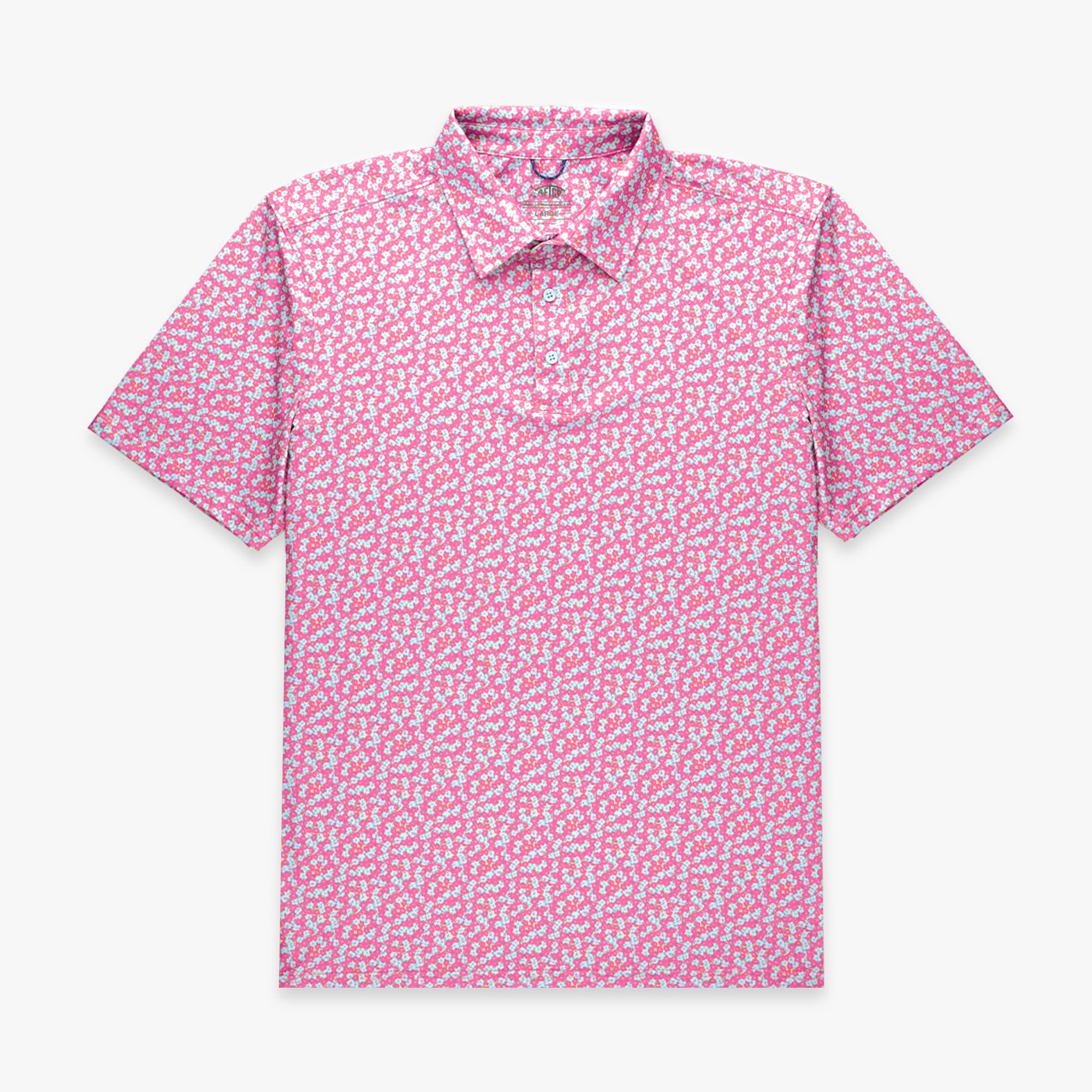 Cypress Printed Performance Polo Shirt