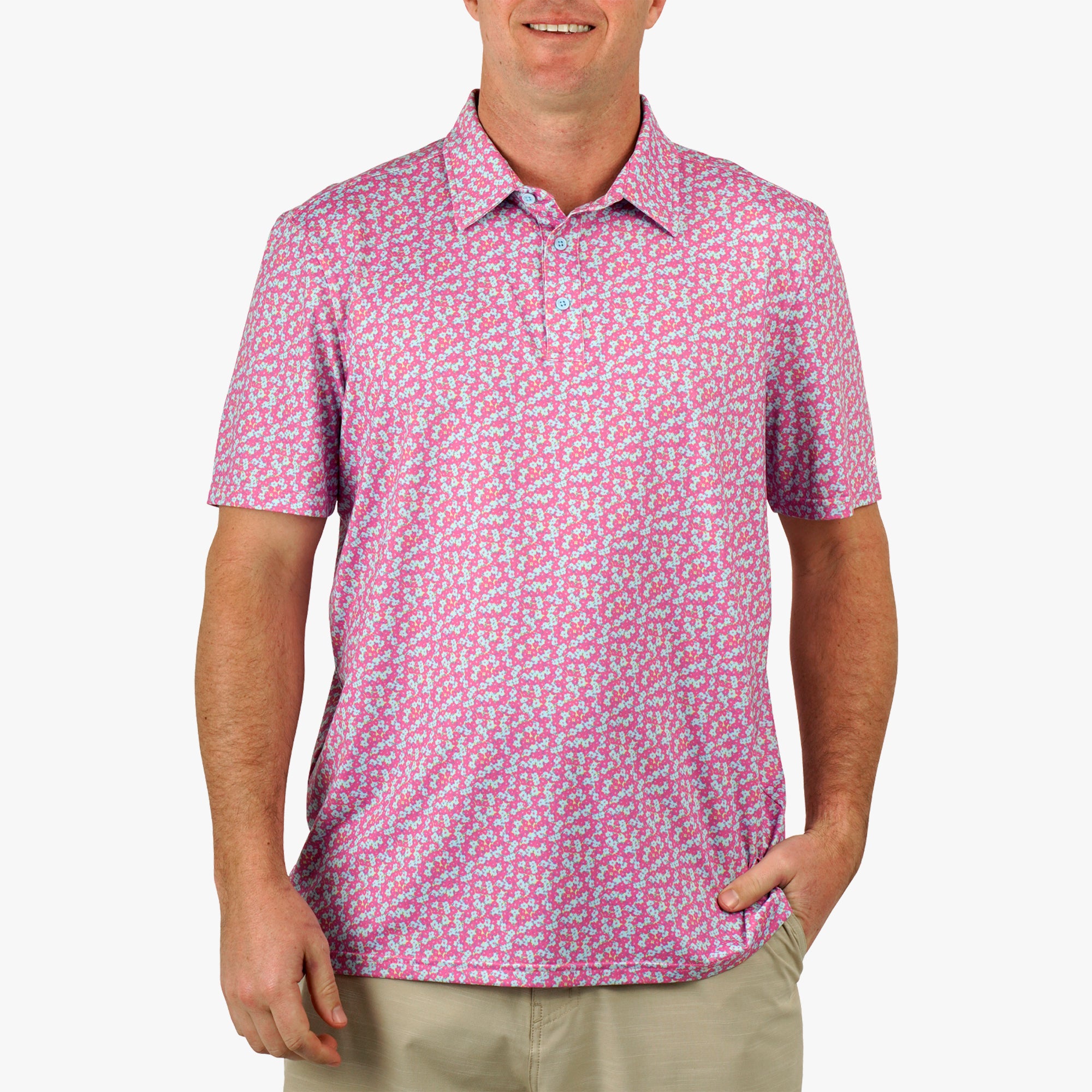 Cypress Printed Performance Polo Shirt - Image 6