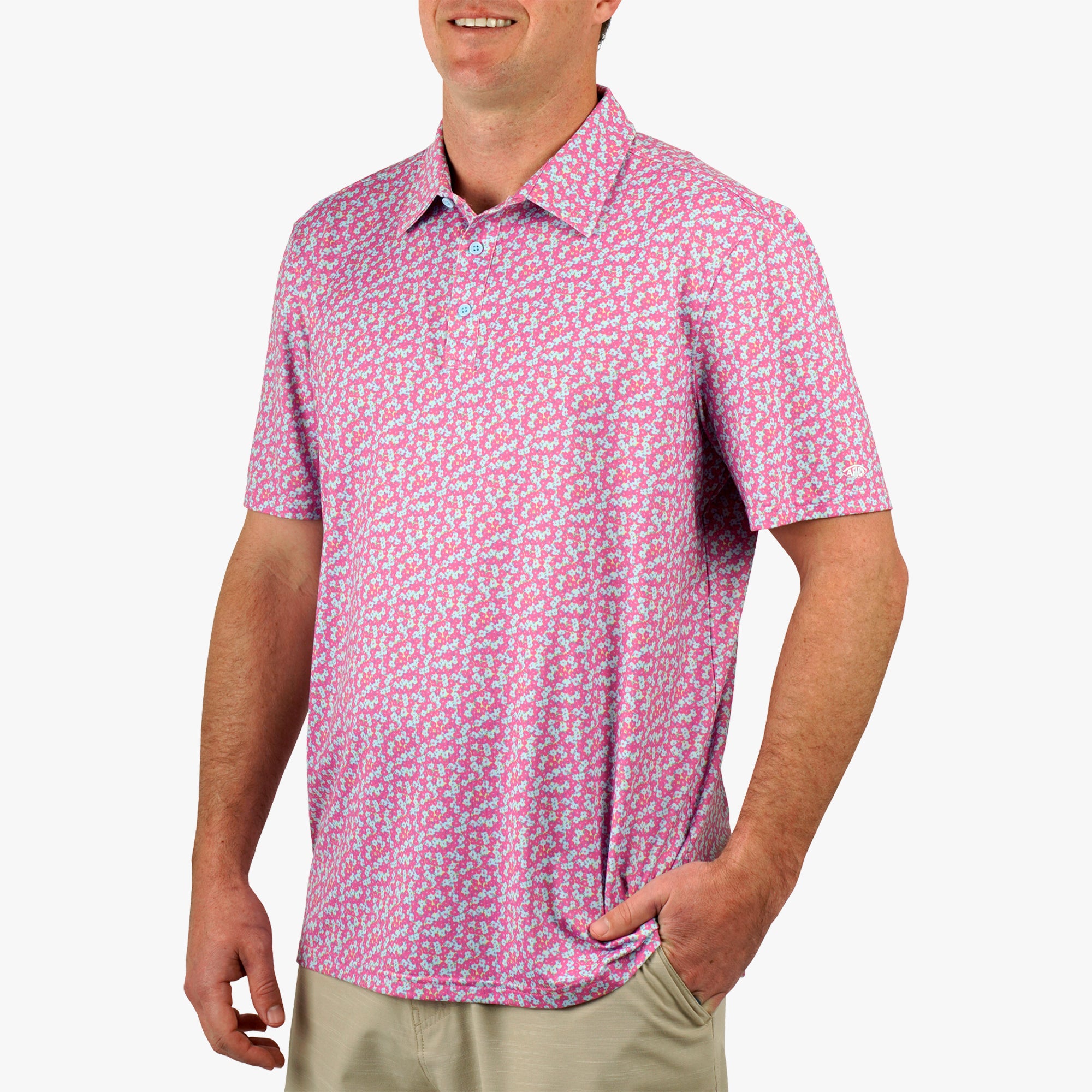 Cypress Printed Performance Polo Shirt - Image 7