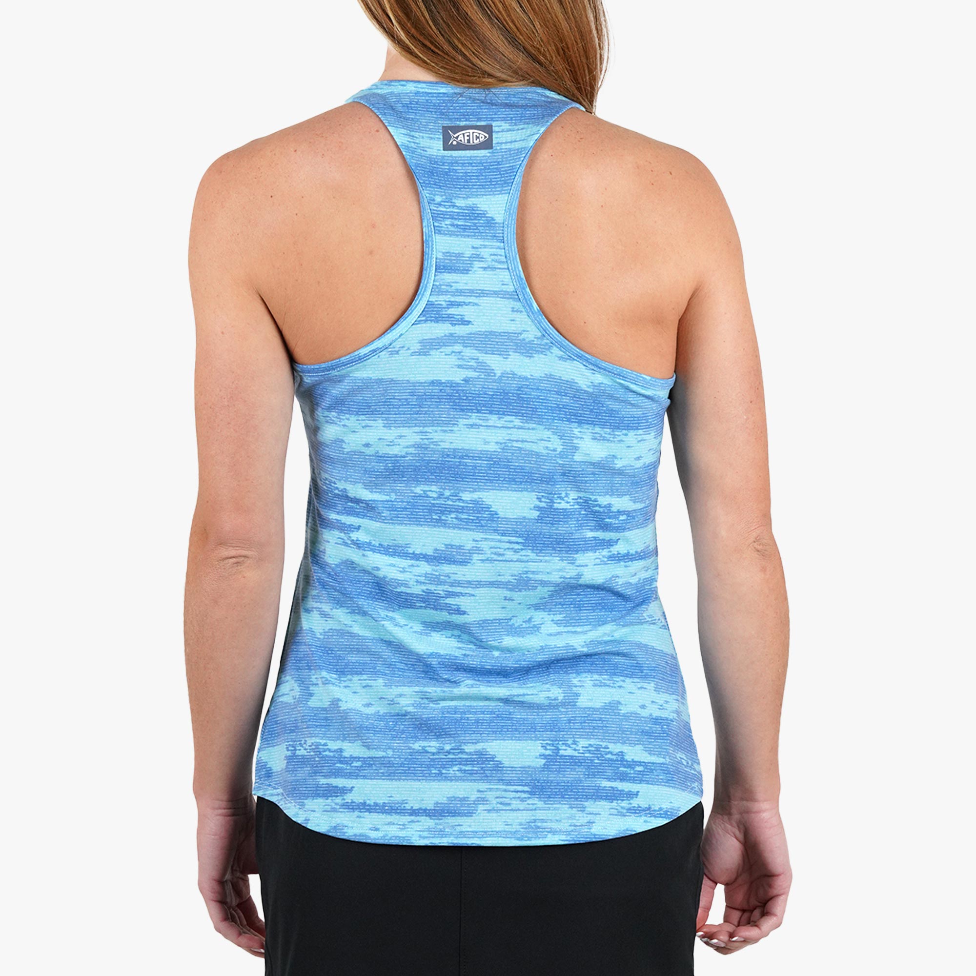 Women's Ocean Bound Printed Performance Tank | Air Force Shoreline Camo - Image 4