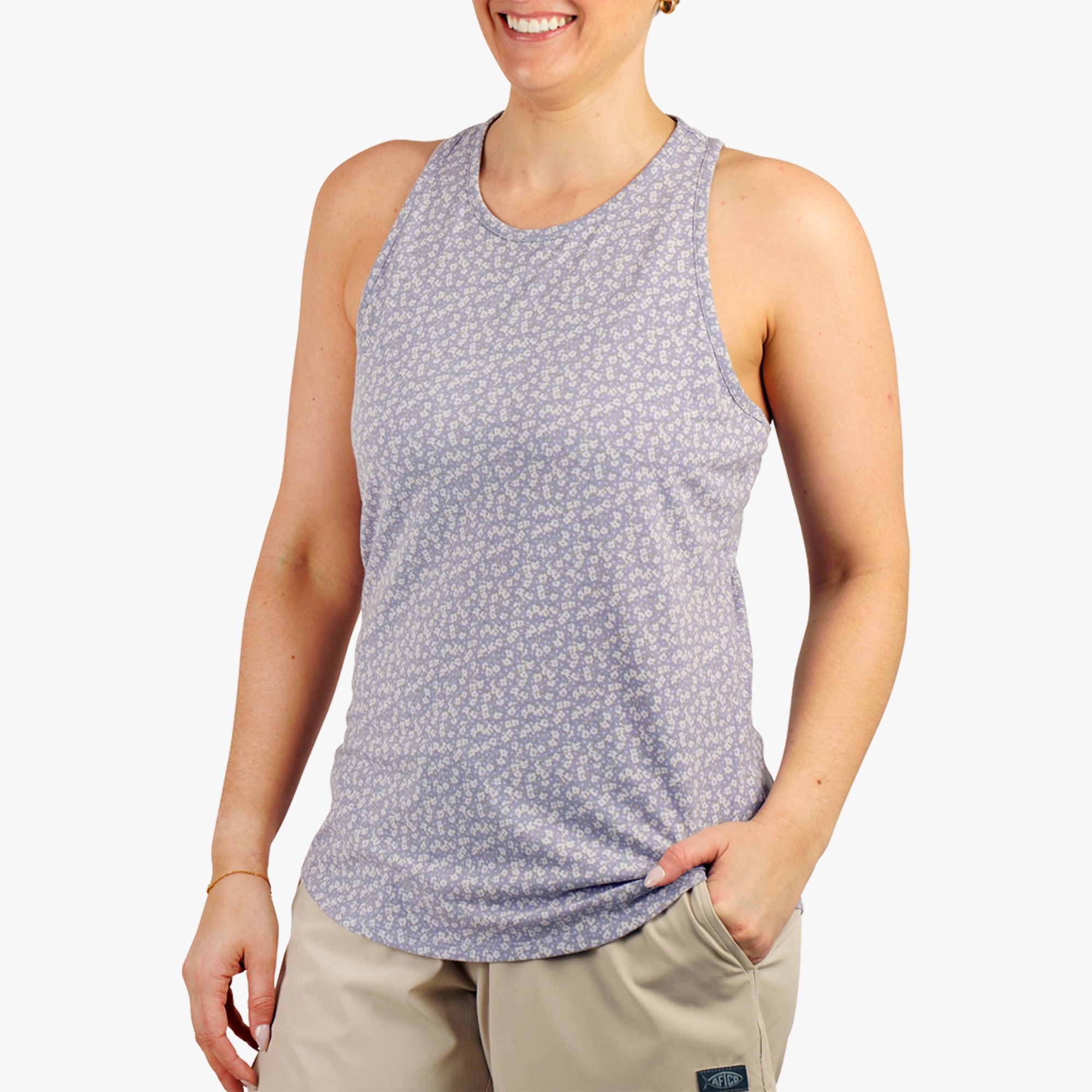 Women's Ocean Bound Printed Performance Tank | Daybreak - Image 3