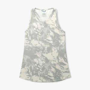 Women's Ocean Bound Printed Performance Tank | Silver Storm Camo